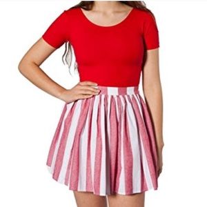 American Apparel Striped Woven Circle Skirt